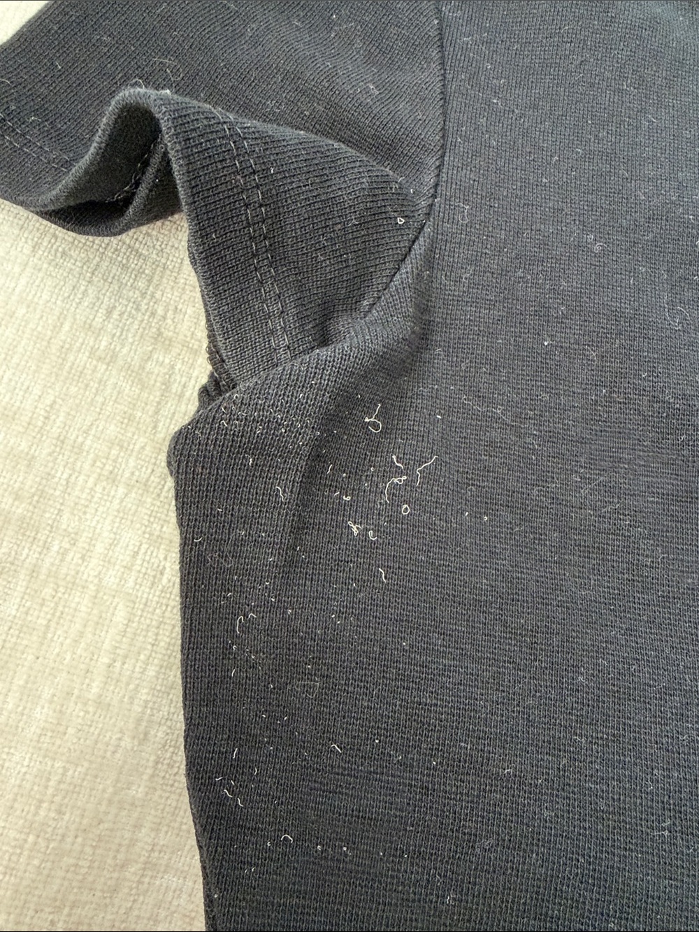 Zara Black Short Sleeve Crop Tee - Picture 3 of 5